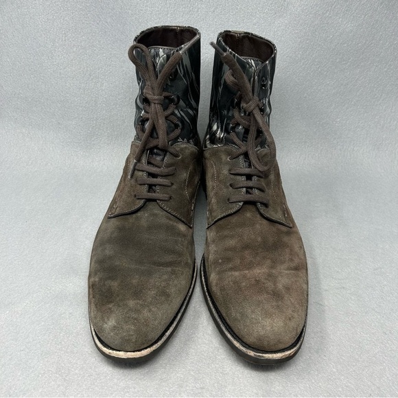 Magnanni Mens 15207 Brown Chocolate Suede Spanish Lace Up Boots Size 10M - Picture 5 of 13